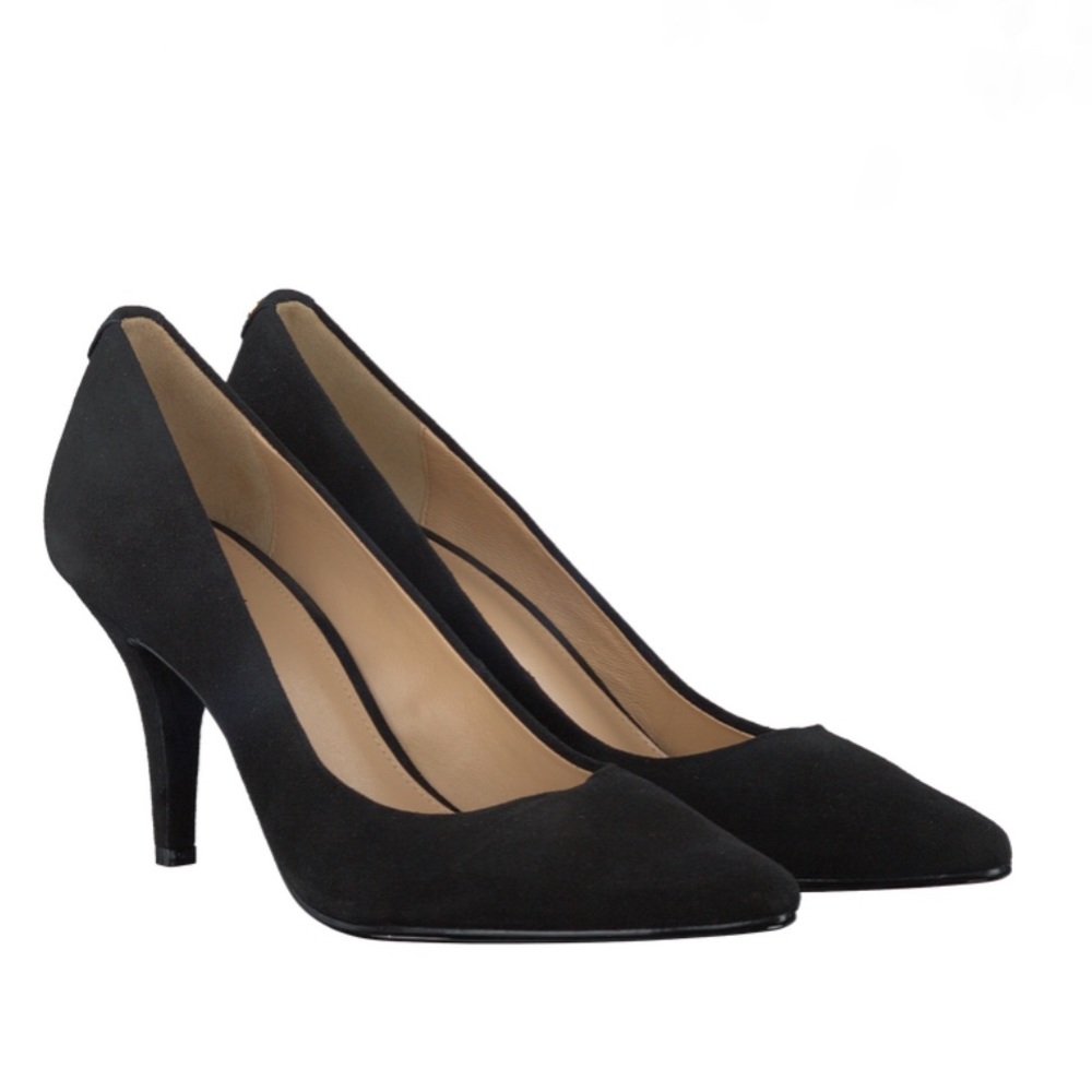 Michael Kors Flex Mid-Heel Pumps, Black, Size 7